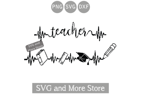 Heartbeat Teacher Graphics for Crafts