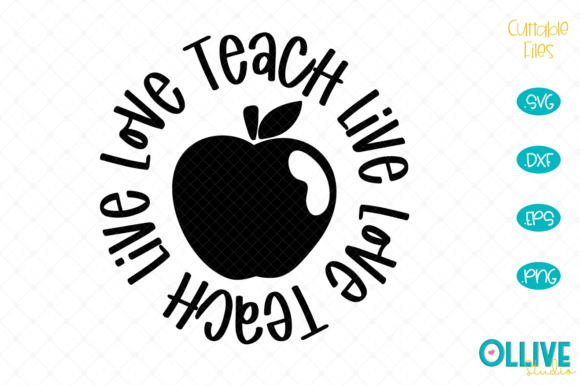 Love Live Teach Teacher Graphics for Crafts