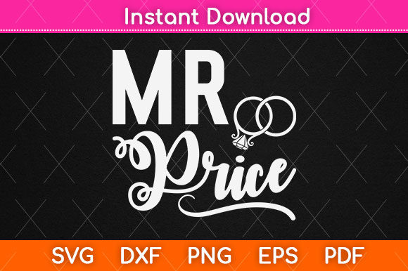 Matching Engagement Gift Mr Price Svg: Graphics for Crafts