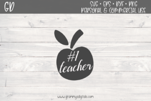 Number 1 Teacher Graphics for Crafts
