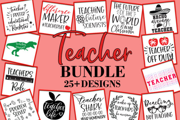 Teacher Bundle Graphics for Crafts and Blogs