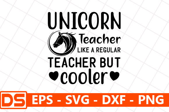 Unicorn Teacher Graphics for Crafts & Sales